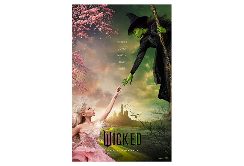 Wicked filminin Türkçe alt yazılı yeni fragmanı ve afişi paylaşıldı