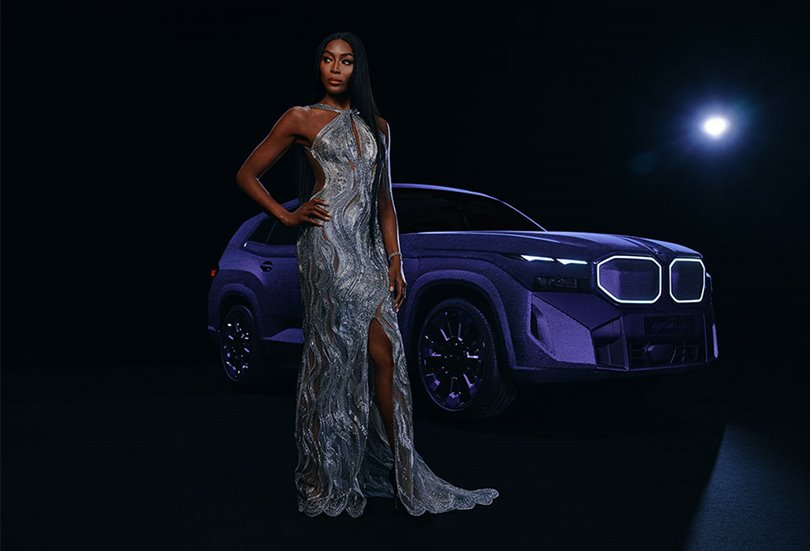 BMW, Naomi Campbell’dan esinlenerek tasarladığı lüks arabayı Cannes’da tanıttı