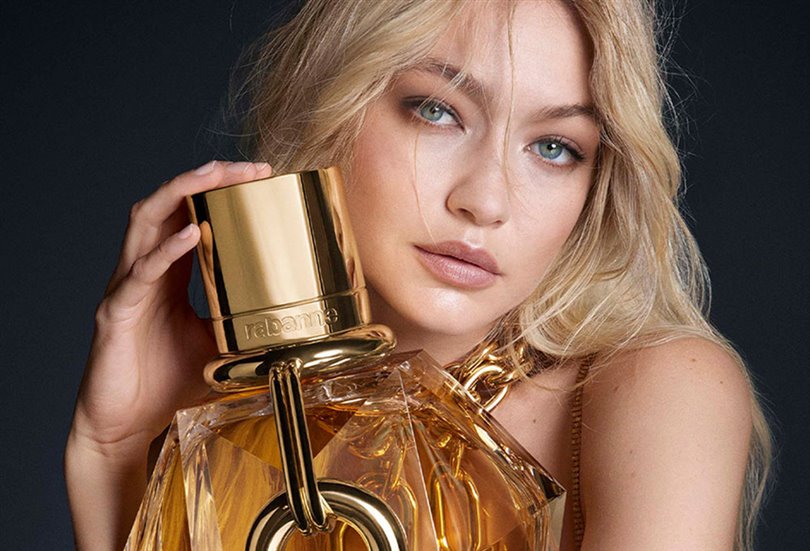 Rabanne, yeni parfümü Million Gold For Her’ün yüzü olarak Gigi Hadid’i seçti