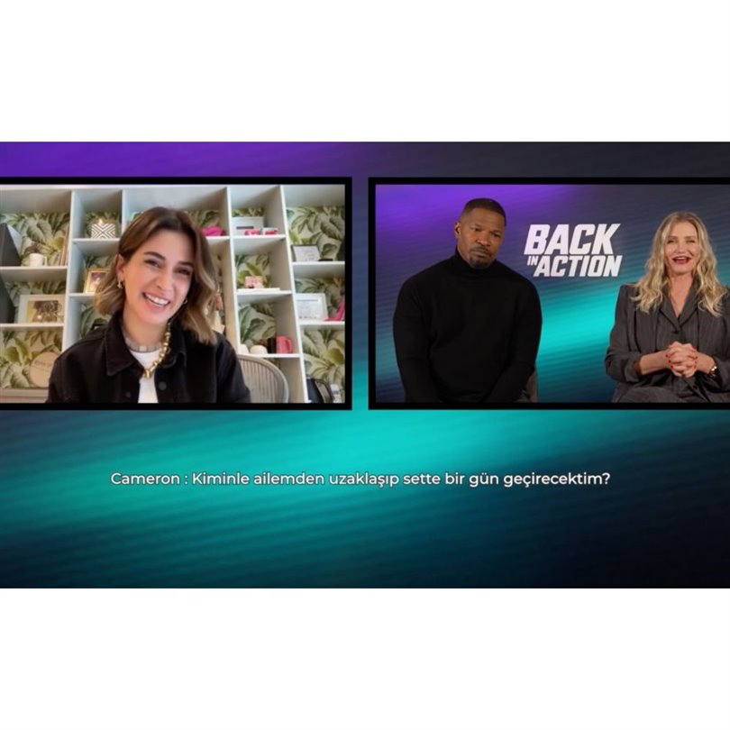 Buse Terim sordu, Cameron Diaz ve Jamie Foxx ‘Back in Action’ı anlattı