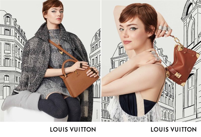 Louis Vuitton'un yeni çantaları Emma Stone ve Hoyeon ile Paris'e seyahat ediyor