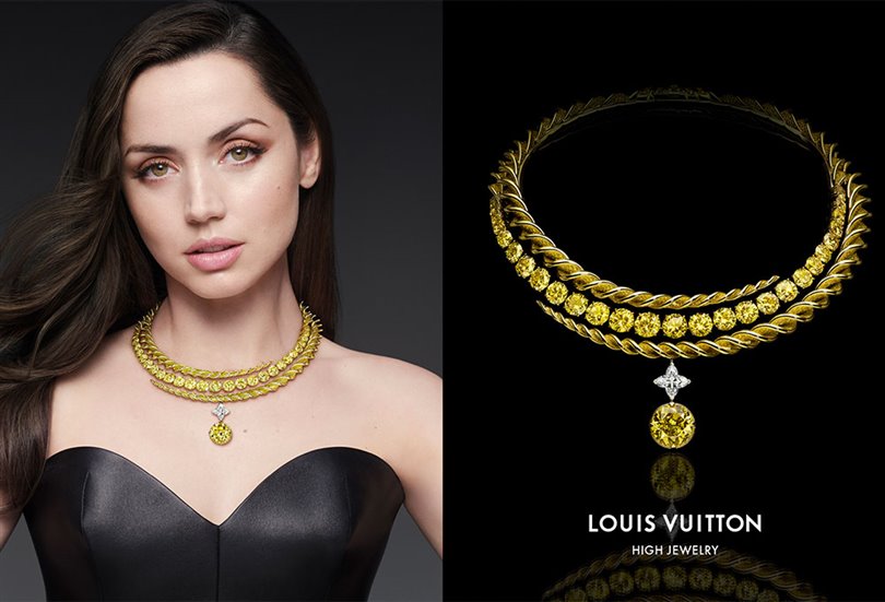 Ana de Armas, Louis Vuitton’un yeni mücevher koleksiyonu Virtuosity için poz verdi