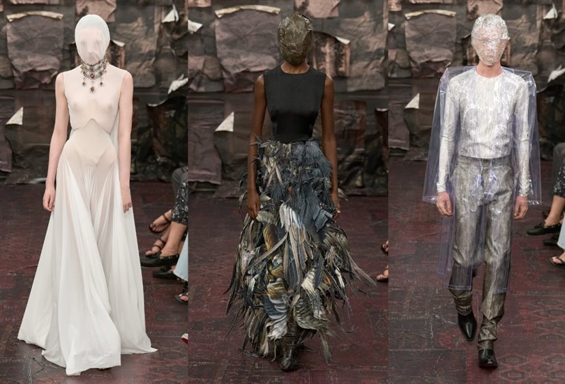 Glenn Martens'in Maison Margiela için hazırladığı ilk koleksiyon tüyler ürpertti