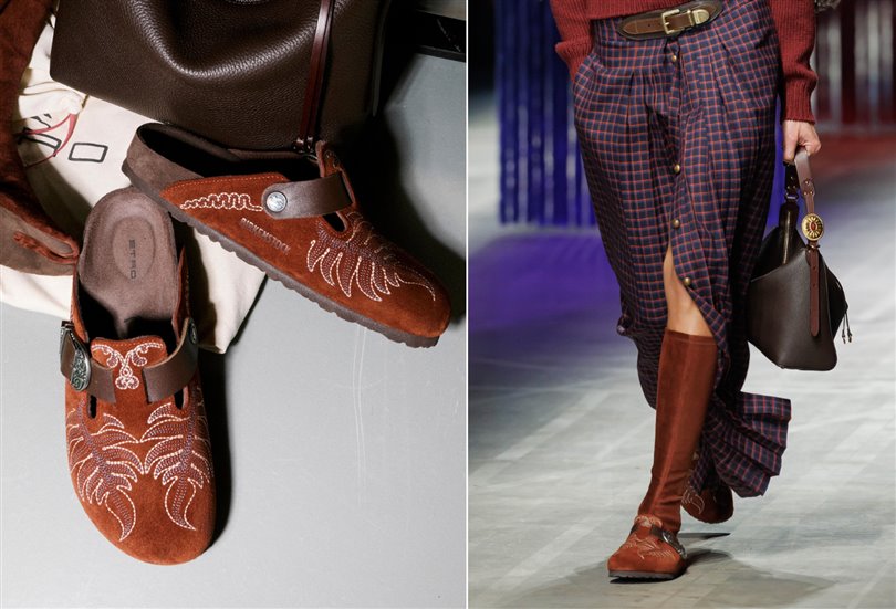 Birkenstock x Etro, ilk ortak çalışmalarını Milano Moda Haftası'nda sundu