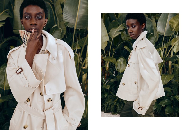 Burberry, ikonik trençkotlarını tropikal gabardin ile yeniden yorumladı