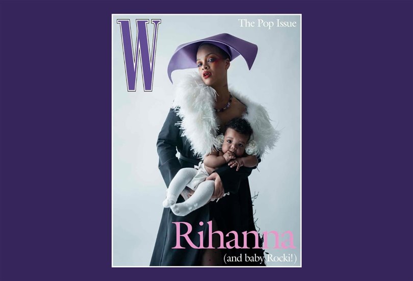 Rihanna, kızı Rocki ile ilk pozunu W Magazine’e verdi